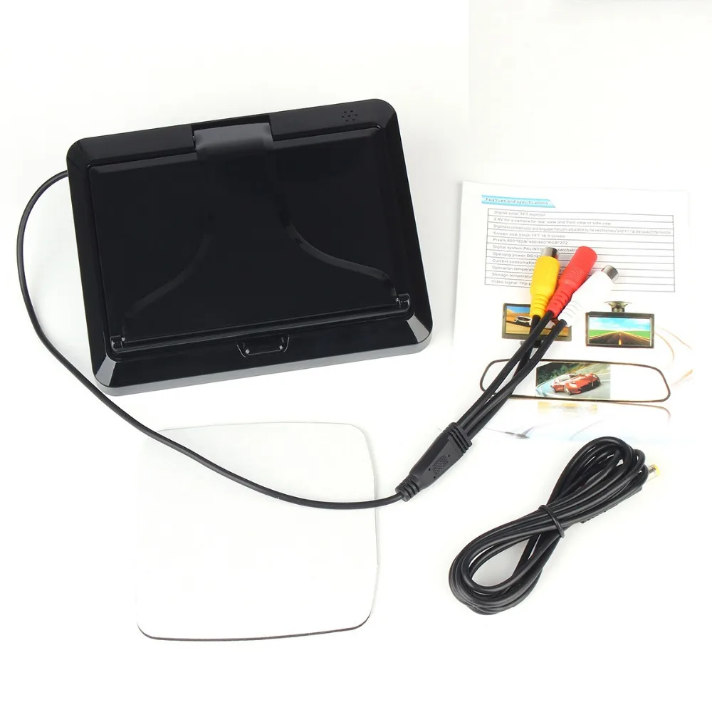 5 дюймов HD (800*480) складной TFT lcd 16:9 цифровой дисплей экран автомобиля заднего вида