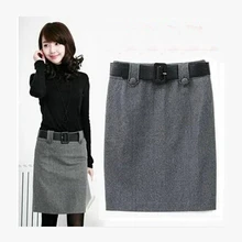 Новое поступление на осень-зиму женские шерстяные юбка модные шерстяные короткая юбка повседневные юбки для женщин S-XXXL