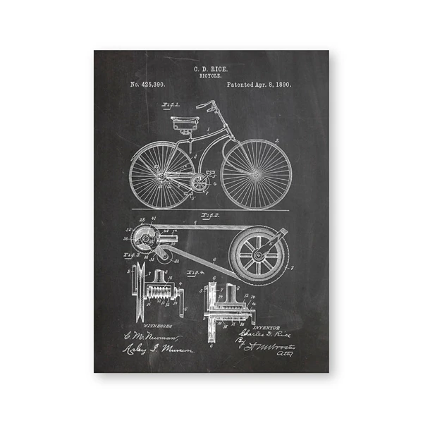 Триатлон арт патент группа плакаты и принты, Триатлон Велоспорт подарки Рисование холст живопись картины для дома стены Искусство Декор - Цвет: PH1606
