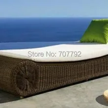 Плетеная для патио мебель роскошная мебель шезлонг из ротанга