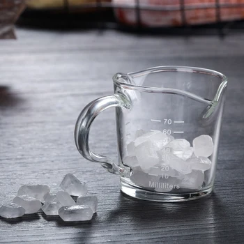 

Hot Sale Creative Double Mouth Scale Glass Cup High Temperature Resistance Transparent Round Household Breakfast Milk Coffee D