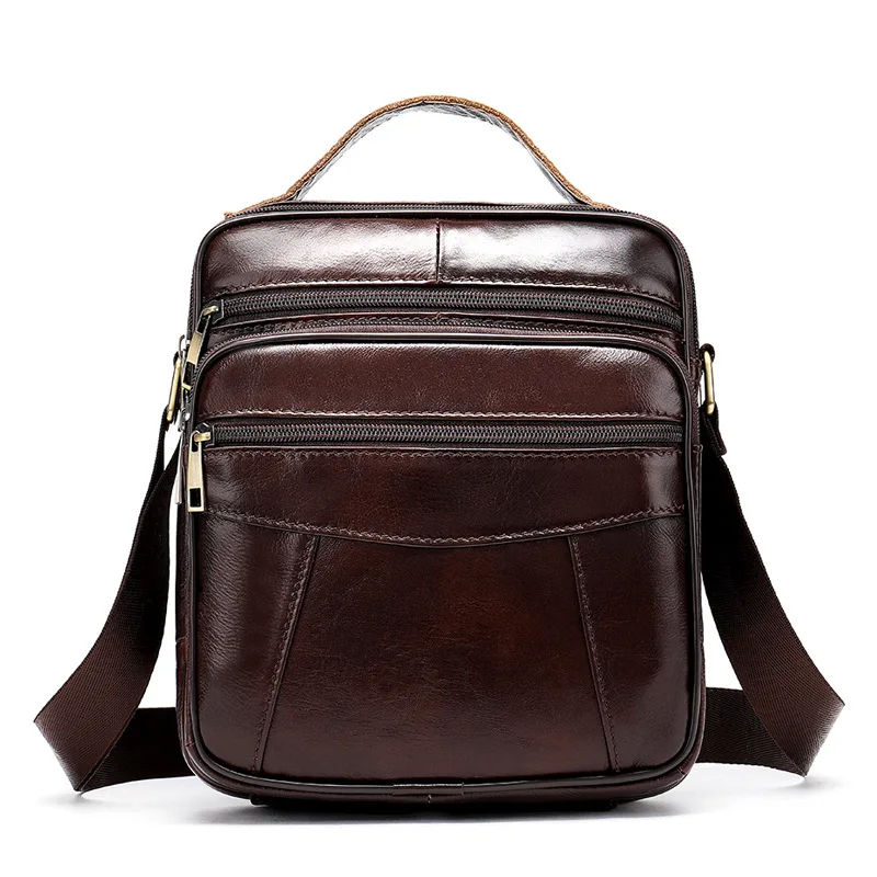 Men Messenger Bag Genuine Cow Leather Male Small Man Crossbody Shoulder Bags Travel New Handbags
