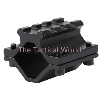 

Tactical Hunting Universal Adjustable 20-30mm Barrel Mount Scope Laser Flashlight Scope For 20mm Picatinny Weaver RailsRifle