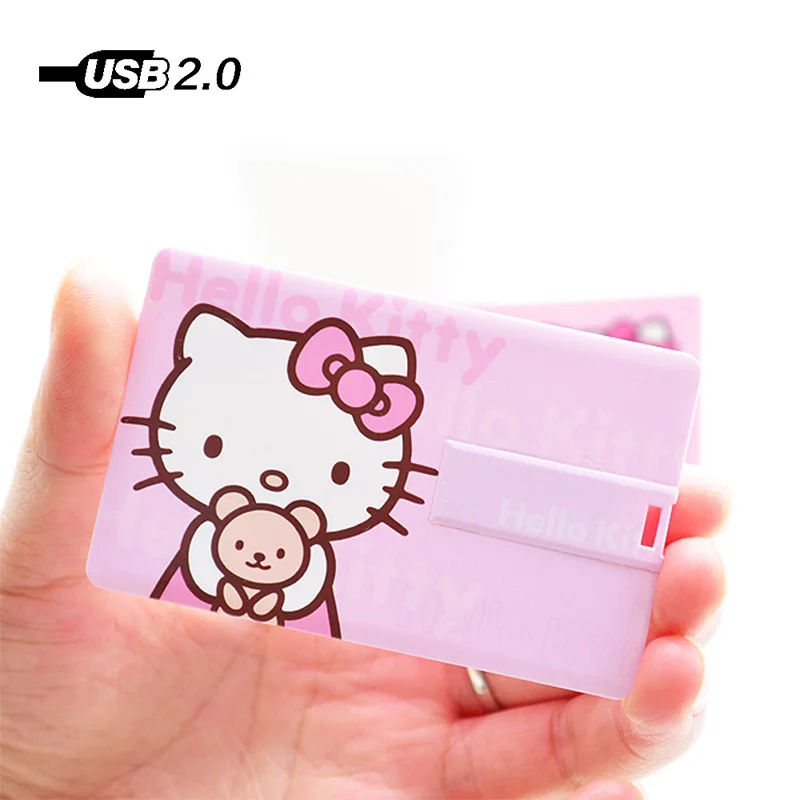 Карта Kitty Cat Usb флеш накопитель карта памяти 128 МБ 4 ГБ 8 16 32 64 Гб горячая Распродажа