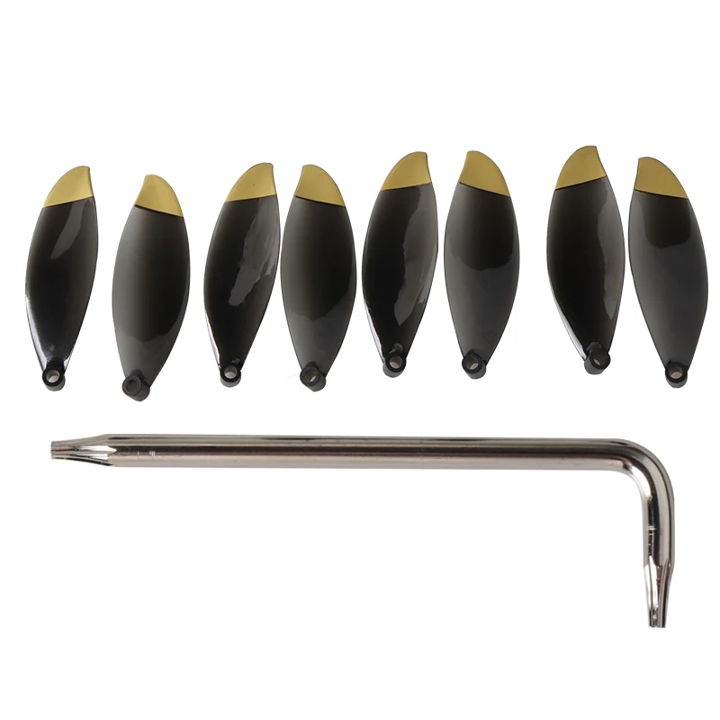 

8pcs Propeller for Parrot ANAFI Drone Props Blade Low Noise Replacement Prop for Parrot Anafi Propeller Accessories Gold / White