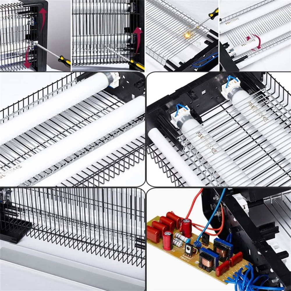 Открытый инструмент комаров светодиодные лампы электрическим током комаров убийца лампы насекомых-комаров отталкивает свет Крытый