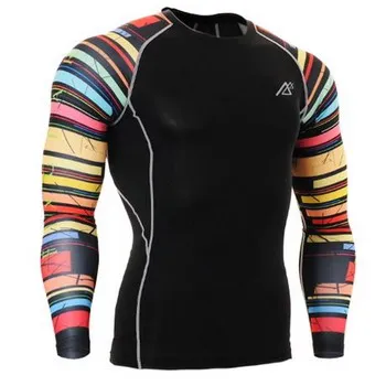 Мужской, с длинными рукавами, компрессионные рейтузы гибкий велосипедный одежда Велоспорт одежда Майки одежда для йоги - Цвет: CPD B33