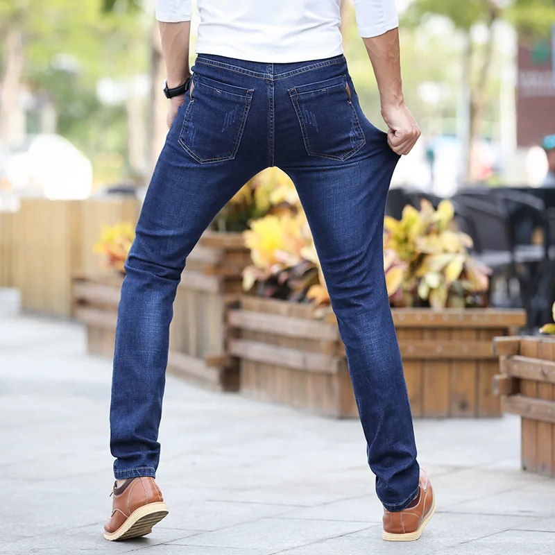 BOCO, четыре сезона, Молодежные облегающие мужские джинсы, мужские микро эластичные прямые брюки