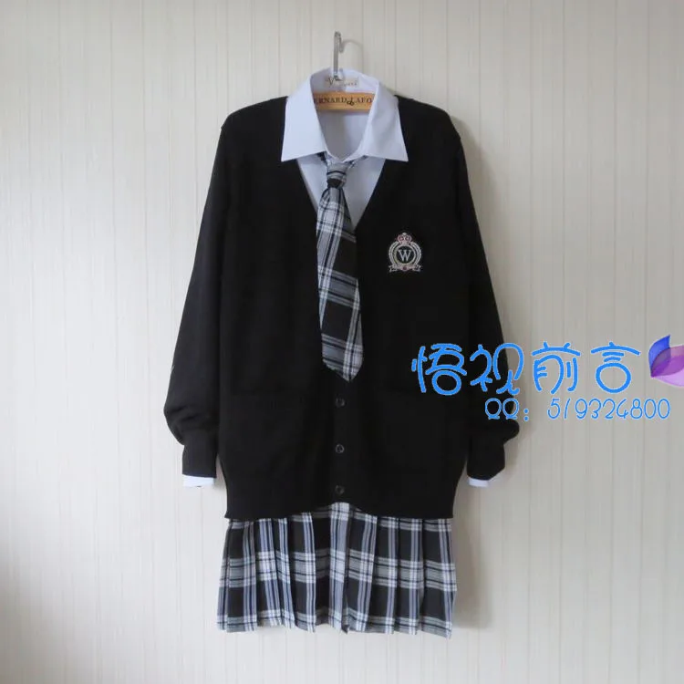 uniform cardigan sweaters for girls women