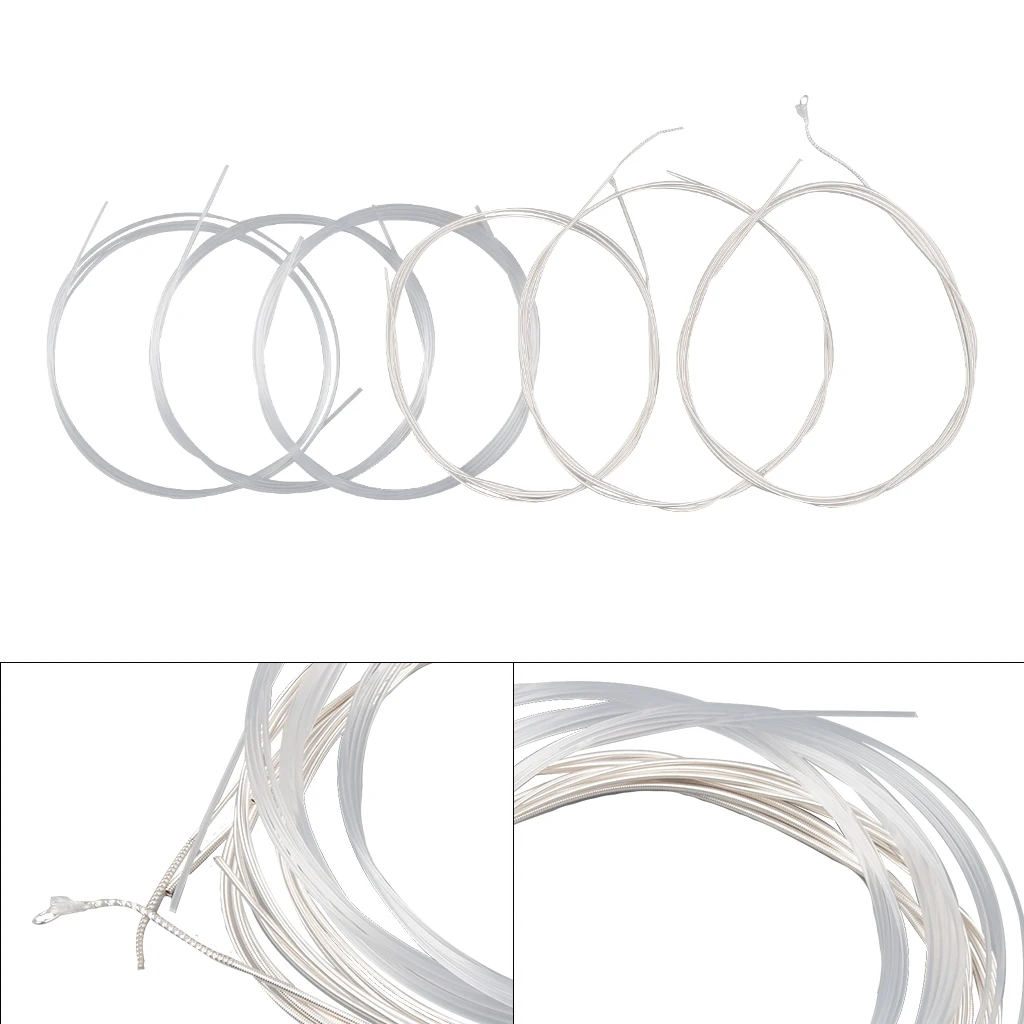 6 струн Алиса A108-N, Классический гитарный набор струн Прозрачный нейлон посеребренный медный сплав ран нормального натяжения