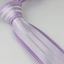 Мужские галстуки фиолетовый Окаймленный серый с серебряной полосой шейный платок из микрофибры тощий галстук 6 см мужские нарядные рубашки Свадебные Gravatas Corbata