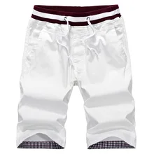 2017 Verano Nuevo Ocasional Flojo Bermudas Masculinas Buena Calidad de Color Sólido Corto Pantalon Deporte Hombre