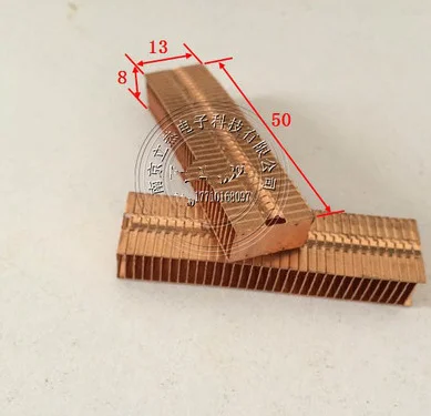 50*13*8 мм медные плавники медь теплоотвод плавник теплопроводность латунь плавник радиатор трубы медный радиатор теплоотвод