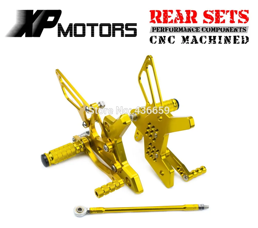 

Gold Race CNC Motorcycle Foot Control Kit Adjustable Foot Pegs Rear Sets For Kawasaki Z750 2004-2006 Z1000 2003-2006