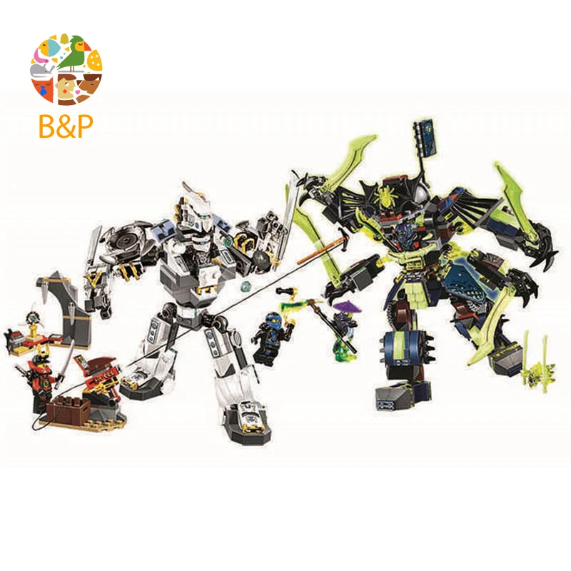 

70737 757pcs Ninjago Series The Titan Mech Battle Model Building Blocks Brick Educational Toys For Children Gift 10399