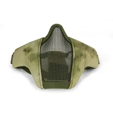 Tactical Half Face Mask Airsoft Field Wargame Metal Steel Net Mesh Military Hunting Tactical Airsoft Half Face Mask Tactical Half Face Mask Airsoft Field Wargame Metal Steel Net Mesh Military Hunting Tactical Airsoft Half Face Mask