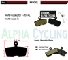 Велосипедные тормозные колодки для AVID Code R или для SRAM CODE R (2011 до сих пор), гидравлический дисковый тормоз, 4 пары, полимерные черные ► Фото 2/4