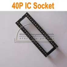 100 шт./партия IC розетка 40 P 40 PIN DIP ИС адаптер припоя тип широкий корпус