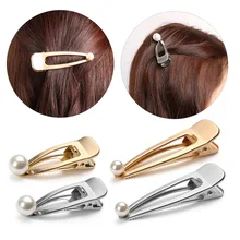 Модные женские жемчужные металлические шпильки для волос золотого и серебряного цвета полые утенки заколки для волос Инструменты для укладки волос красота