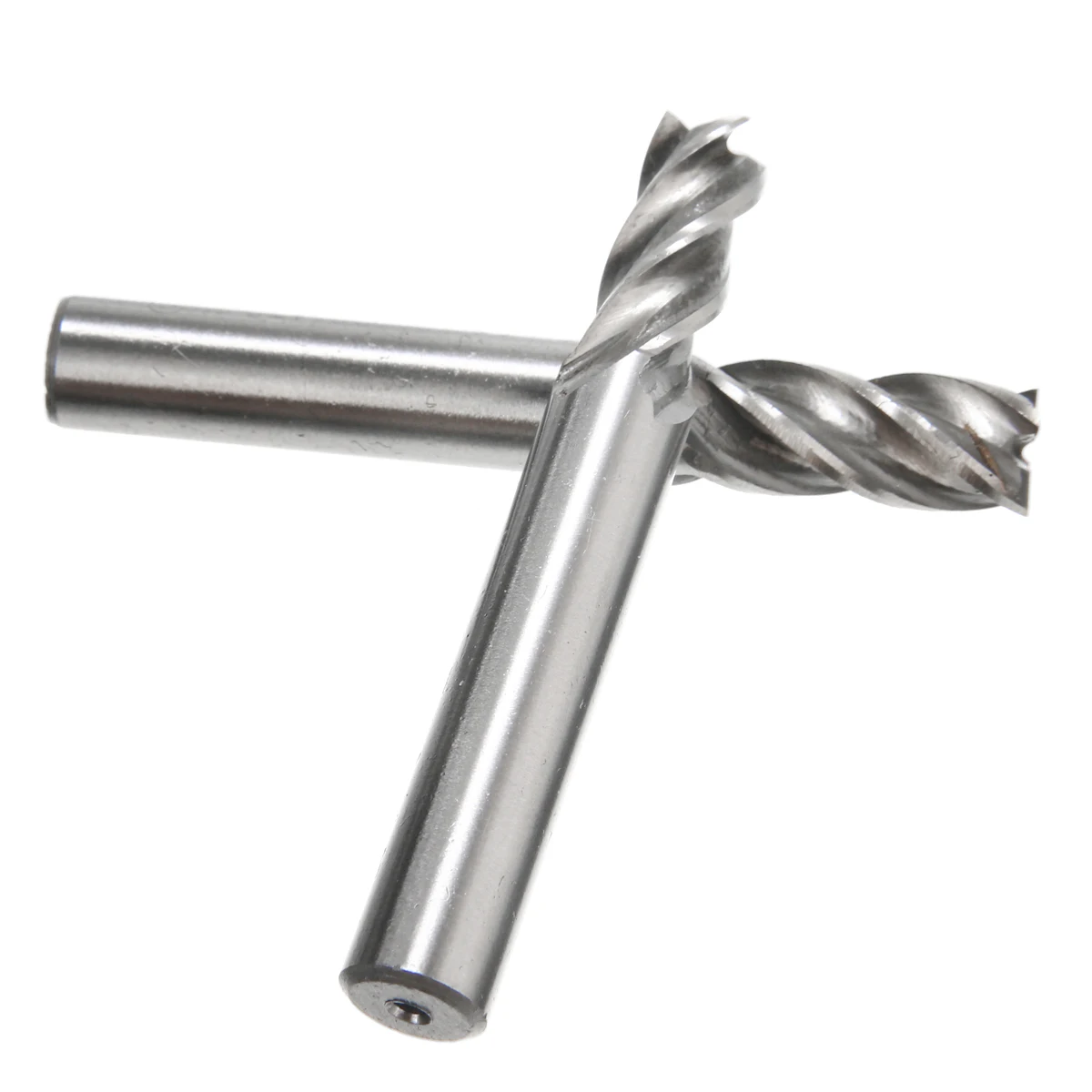 10Pcs High Speed Steel Straight Shank 4 Flute End Mill CNC Cutter Drill Bit Tool 1.5/2/3/4/5/6/7/8/9/10mm End Mill Set