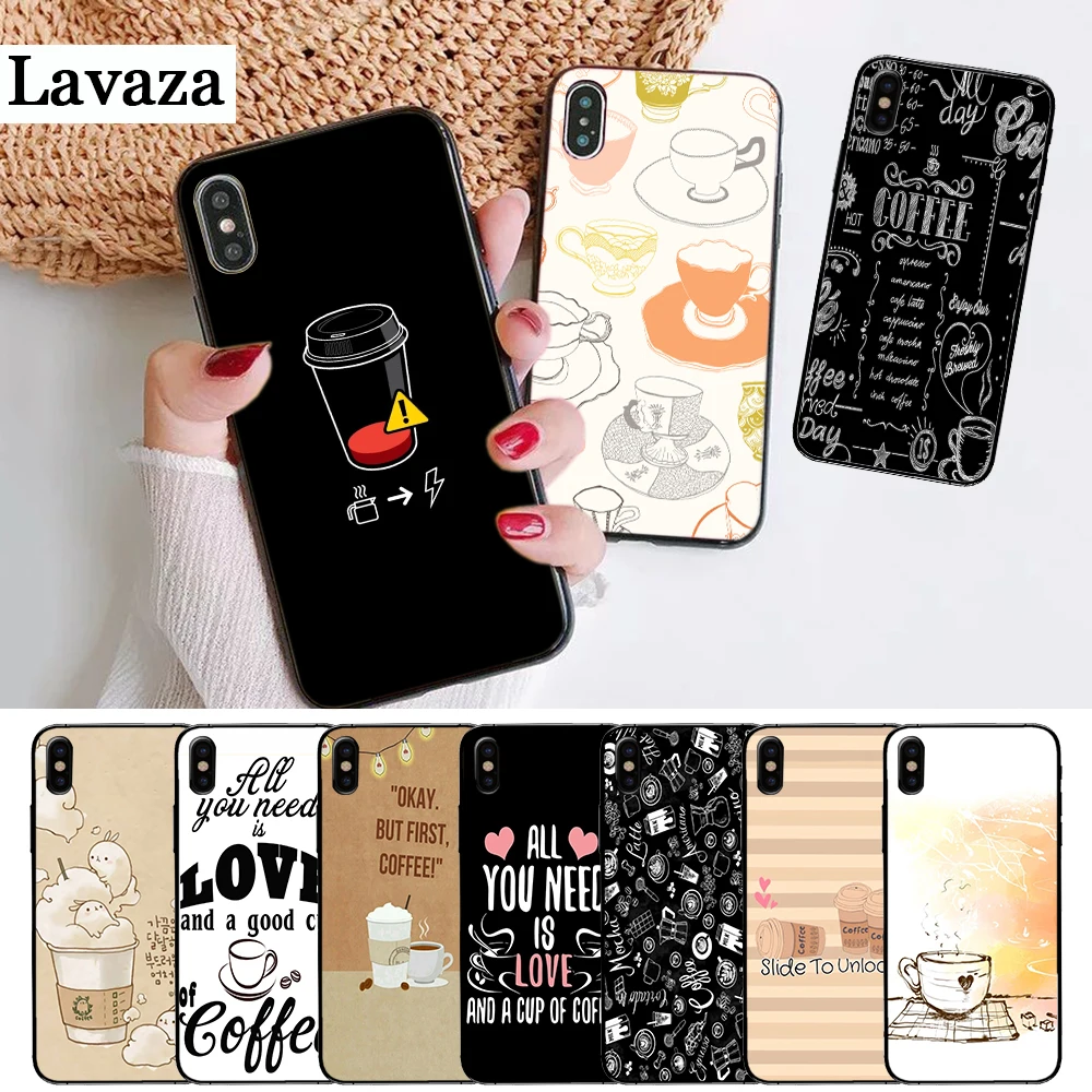 Силиконовый чехол Lavaza с изображением кофе для iPhone 5 5S 6 6S Plus 7 8 X XS Max XR | Мобильные