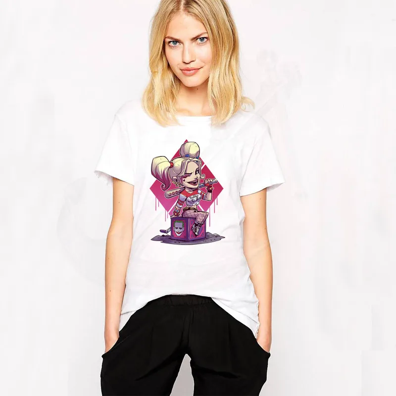 Нашивки с героями мультфильмов Харли Куинн для одежды 26,5*19 см DIY футболка с капюшоном Одежда для девочек нашивки термоклеи