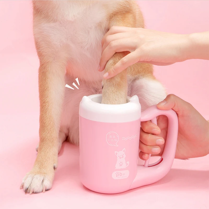 

Pet Cat Dog Paw Washer Dogs Foot Clean Cup Cleaning Tool Silicone Washing Brush Pug Pet Accessories