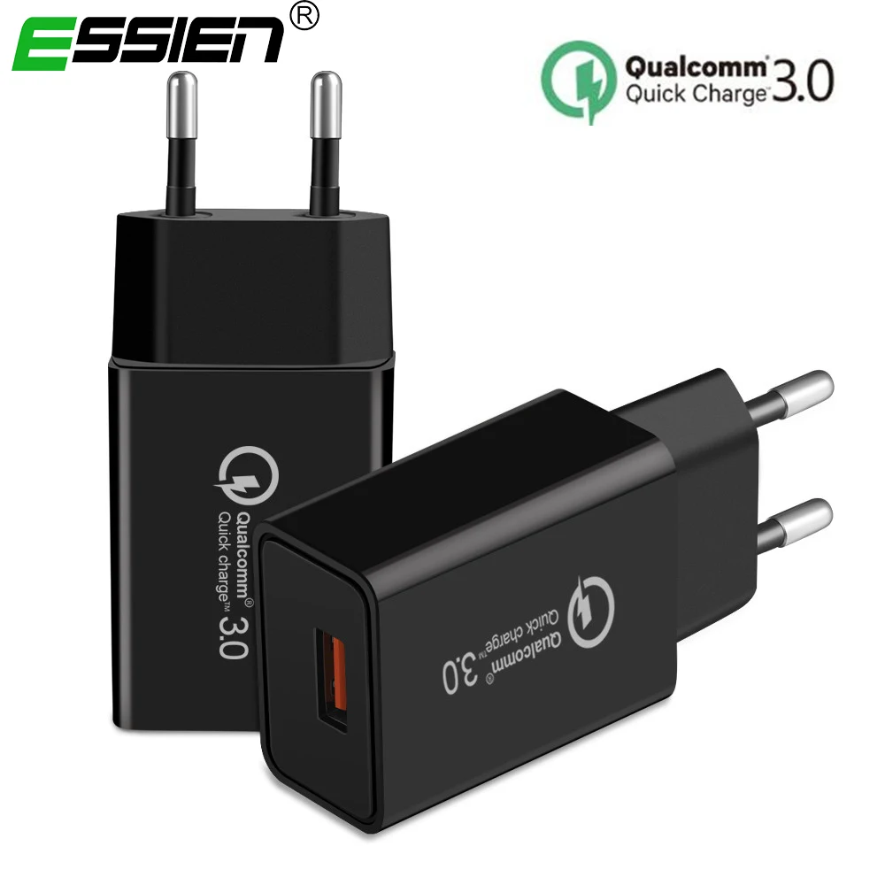 

Quick Charge 3.0 USB Charger Portable Fast Charger Travel Wall Charge Adapter For iPhone Samsung a5 2017 Mobile Phone Chargers
