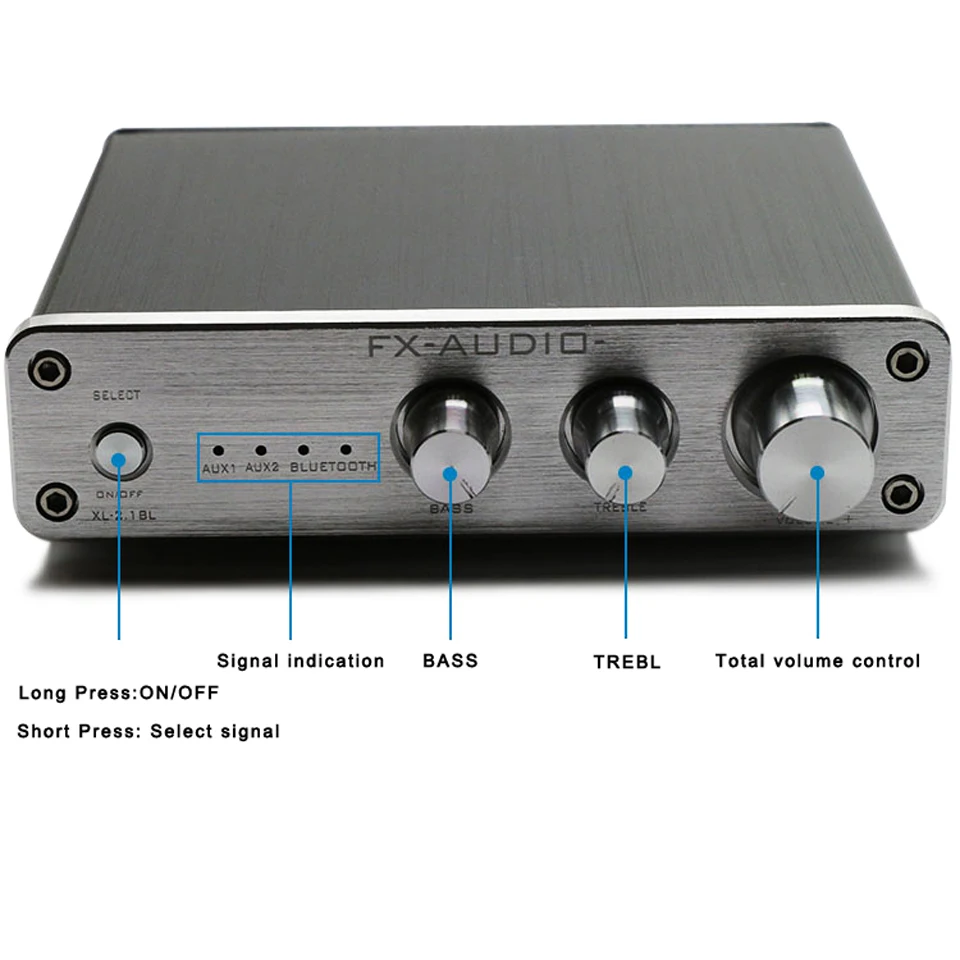 Fx аудио XL 2.1BL TPA3116 Высокая мощность 2 1 канальный Bluetooth 4 0 Цифровой сабвуфер