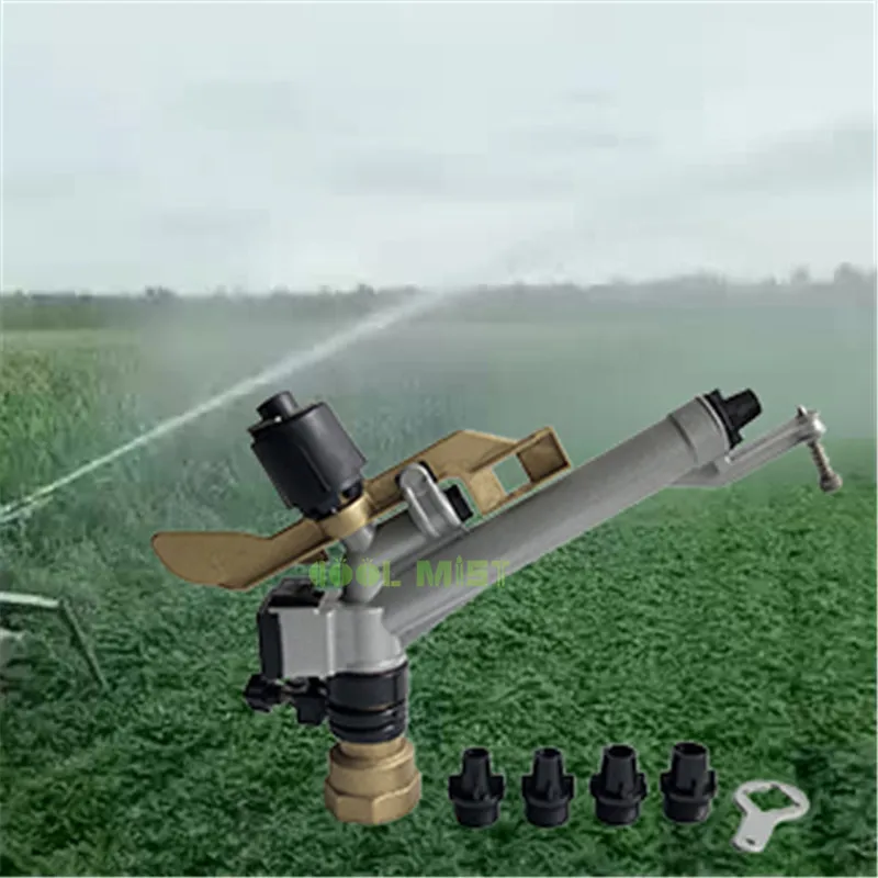 

S340 3Pcs Aagricultural sprinkler for Irrigation metal rocker spray gun watering Stop dust 360 degree rotation