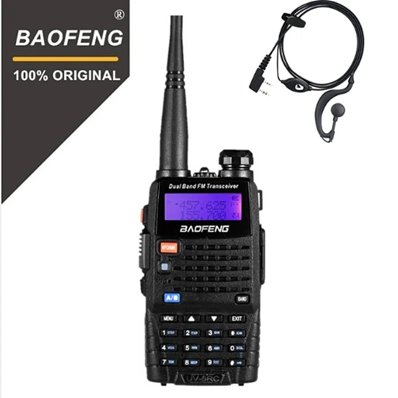 BaoFeng UV-5RC Updated Version Walkie Talkie UHF VHF Dual Band Two Way Radio 5r Handheld Walky Talky Ham CB Radio Commmunicator