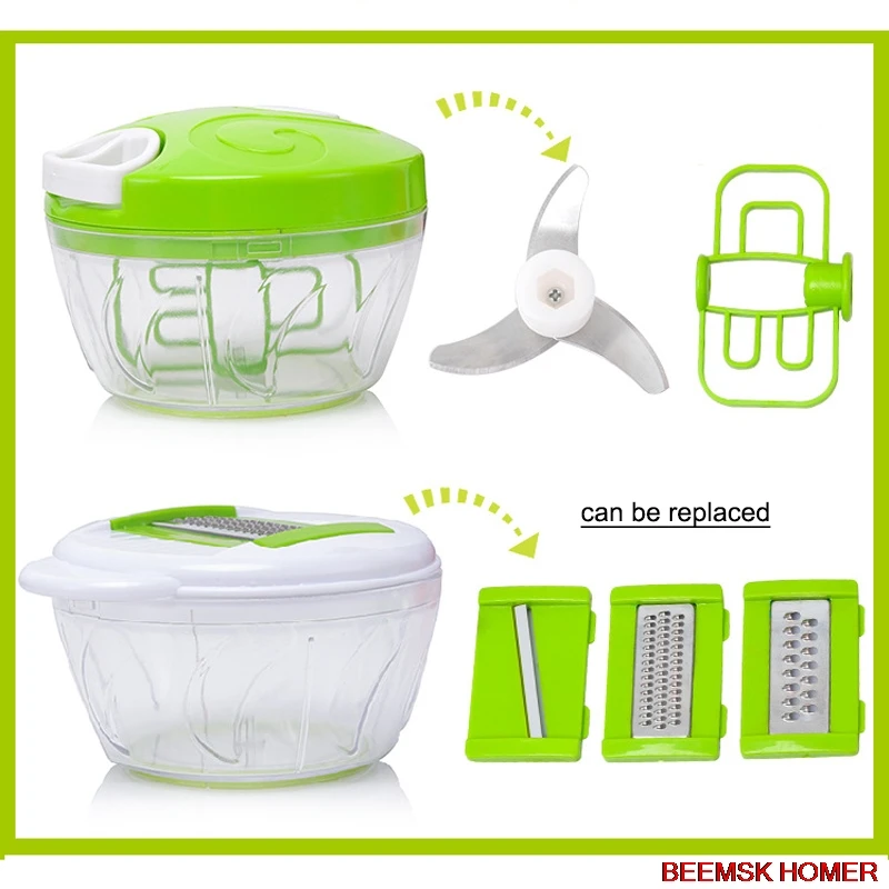 

BEEMSK Multi-function Vegetable Slicer manual Carrot Potato Grater Manual Onion Cutter Easy Food Chopper Slicers Kitchen Gadget