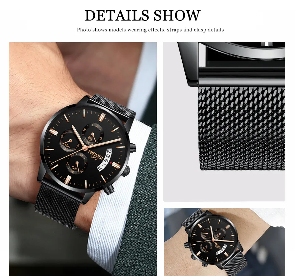 2019 New Original NIBOSI Sports Watches For Men Watch Top Brand Luxury Waterproof With Date Fashion Dress Wrist-watch Relojes (5)