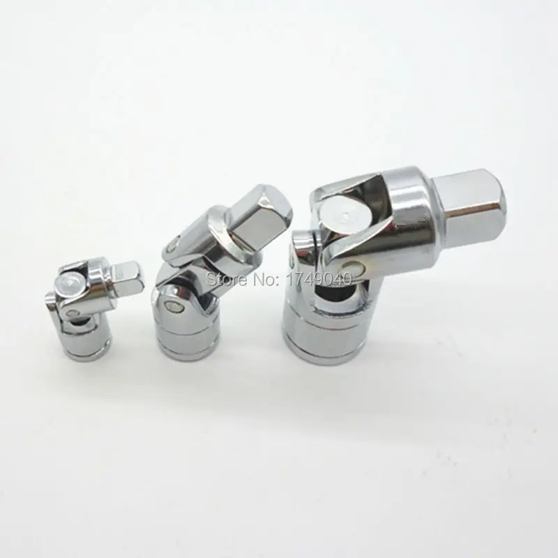 14 38 12 3 Pc Universal Joint Set Ratchet Angle Extension Bar 4 Square Drive Ratchet Sockets Adapt Drive Bendy Flexible (1)
