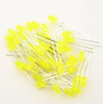 

1000pcs 3mm Yellow Super Bright Diffused LED Light Lamps