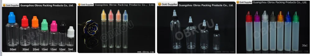 Obrou 10 мл 15 мл 30 мл 50 мл licorne bouteill flacon compte gouttes de plastique 1000 шт скидка en forme de bouteille