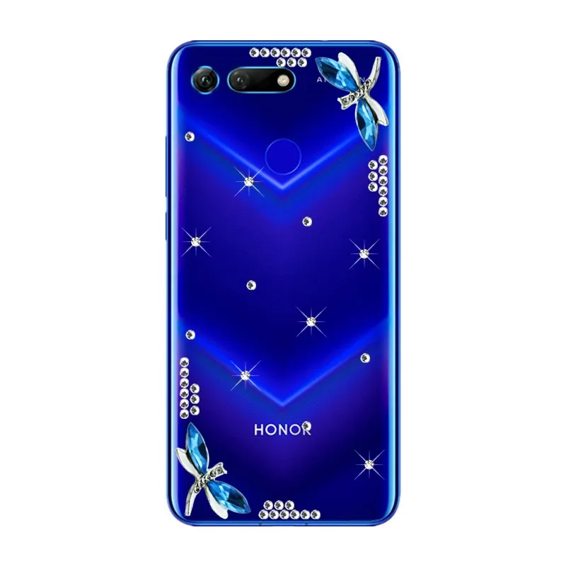 Чехол для телефона Huawei honor View 20 10 V20 V10 роскошный блестящий чехол со стразами и 8A 8C 8X