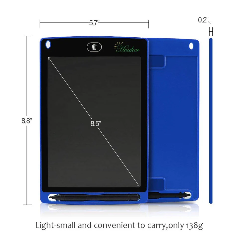 ЖК-планшет для письма 8,5 дюймов цифровой рисунок электронный почерк коврик для сообщений графическая доска детская письменная доска детские подарки