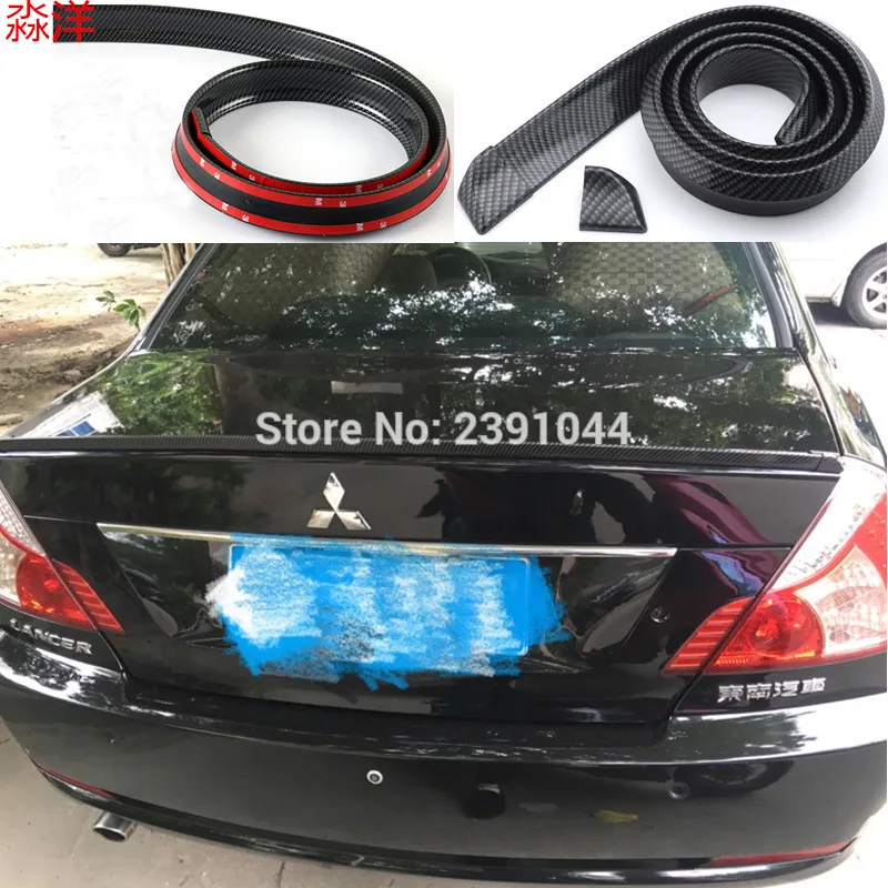 

FIT Mitbishi Free shipping top racing Style Automotive Spoiler can be use for roof / hatch gate/ trunk / bonnet 1.5M