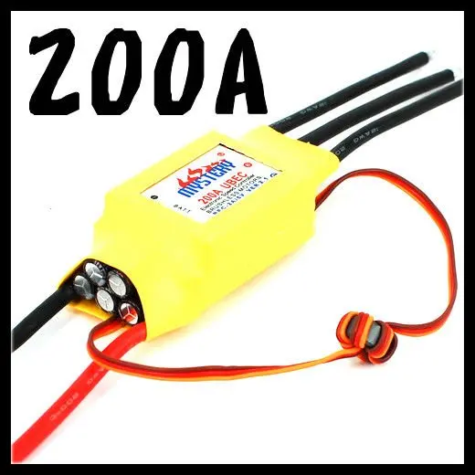 

Mystery Cloud 200A Brushlss Motor ESC With 5A UBEC RC Speed Controller Rc Airplane Helicopter