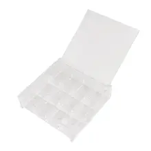 Fashion Acrylic Cosmetic Organizer Makeup Case Storage Holder Box 14.5cm x 14.5cm x 4.5cm