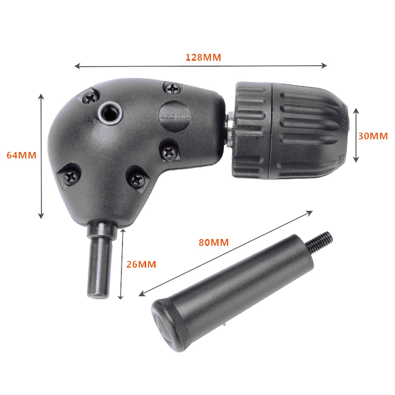 Халява 90 градусов регулируемый угол 0,8-10 мм Быстрозажимной патрон адаптер преобразования питания отвертка дрель драйвер удлинитель инструмент