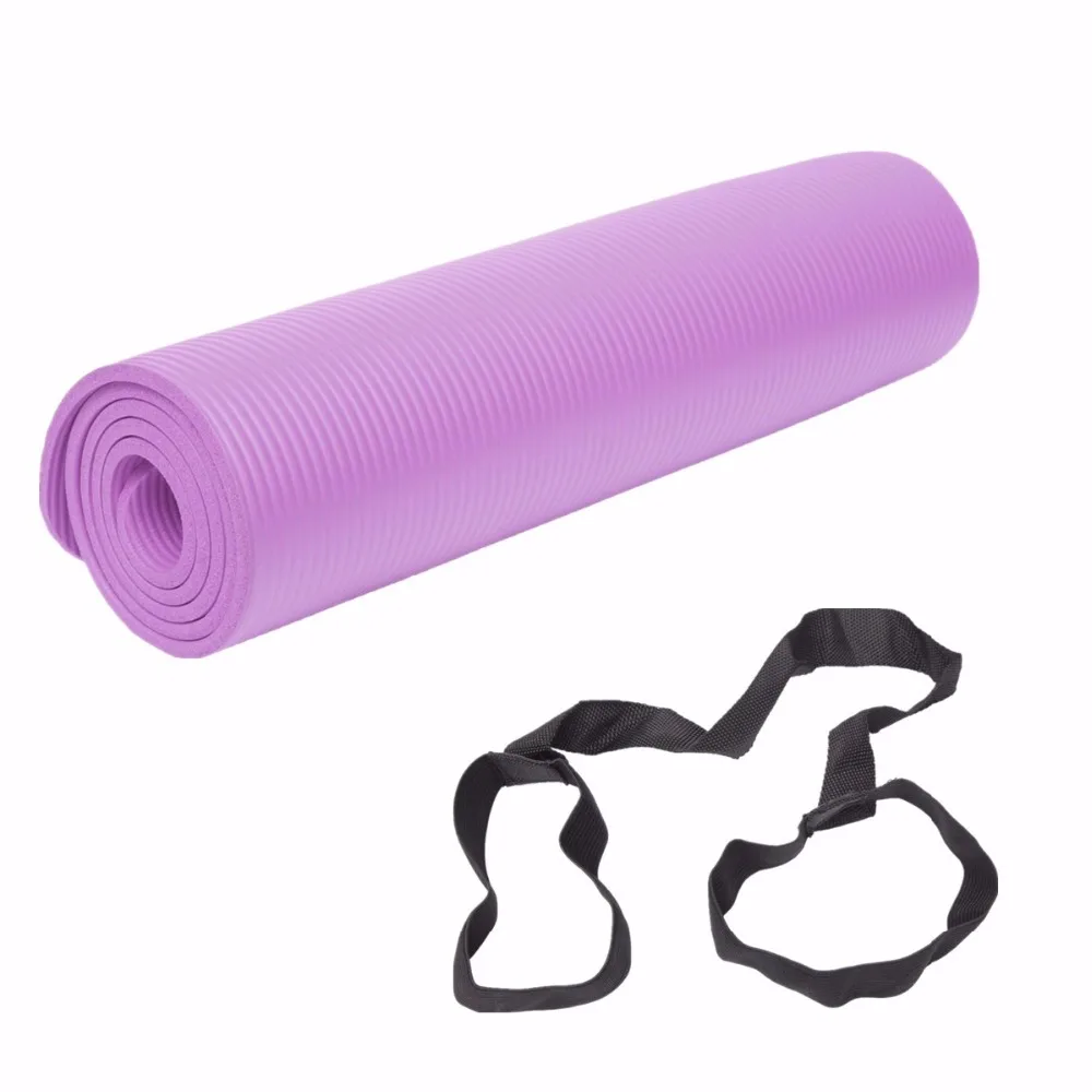 8mm Thick 1830*610mm Yoga Mat For High Quality NBR Non-Slip Yoga Mats For Beginner Fitness Exercise Tasteless Gym Pads Bag