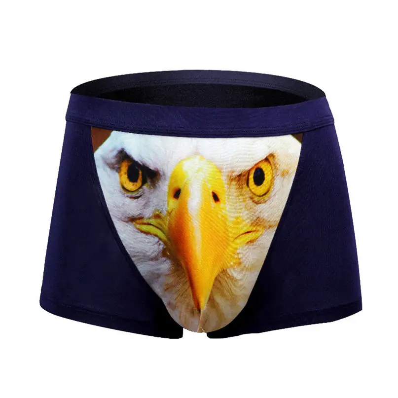 Sexy 3D Print Trunks Underwear Panties Men Underwear Cotton Soft Breathable Pouch Boxer Underpants Underwear #2d27 (12)