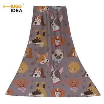 

HUGSIDEA Animal Dog Cat Printing Cute Cartoon Towels Soft Cozy Cotton Bath Face Hair Towel for Home Hotel Super Absorbent Toalla