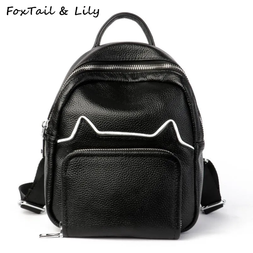 Женский мини рюкзак FoxTail & Lily из натуральной кожи|Рюкзаки| |