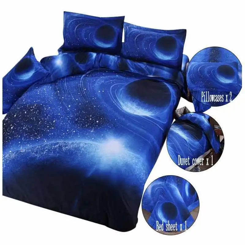 Hipster Galaxy Bedding Set Universe Outer Space Themed Galaxy Print