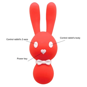 10 Speed USB Charging Rabbit Vibrating Eggs G-spot Nipple & Clitoris Stimulator Massage Vibrator Masturbation Adult Sex Toys A3 5
