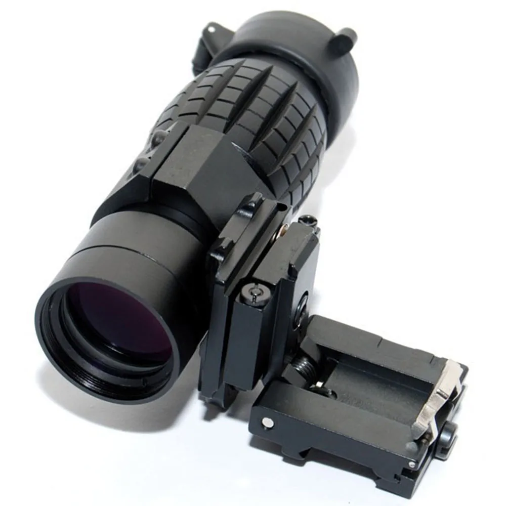 

Tactical 3X Magnifier Scope Sight with Flip To Side Mount for 20mm Rail Riflescope Hunting Free Shipping