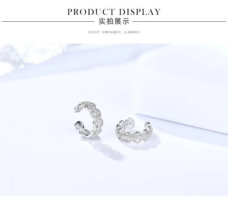 7 S925 sterling silver clip earrings